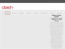 Tablet Screenshot of dashfitnessstudios.com